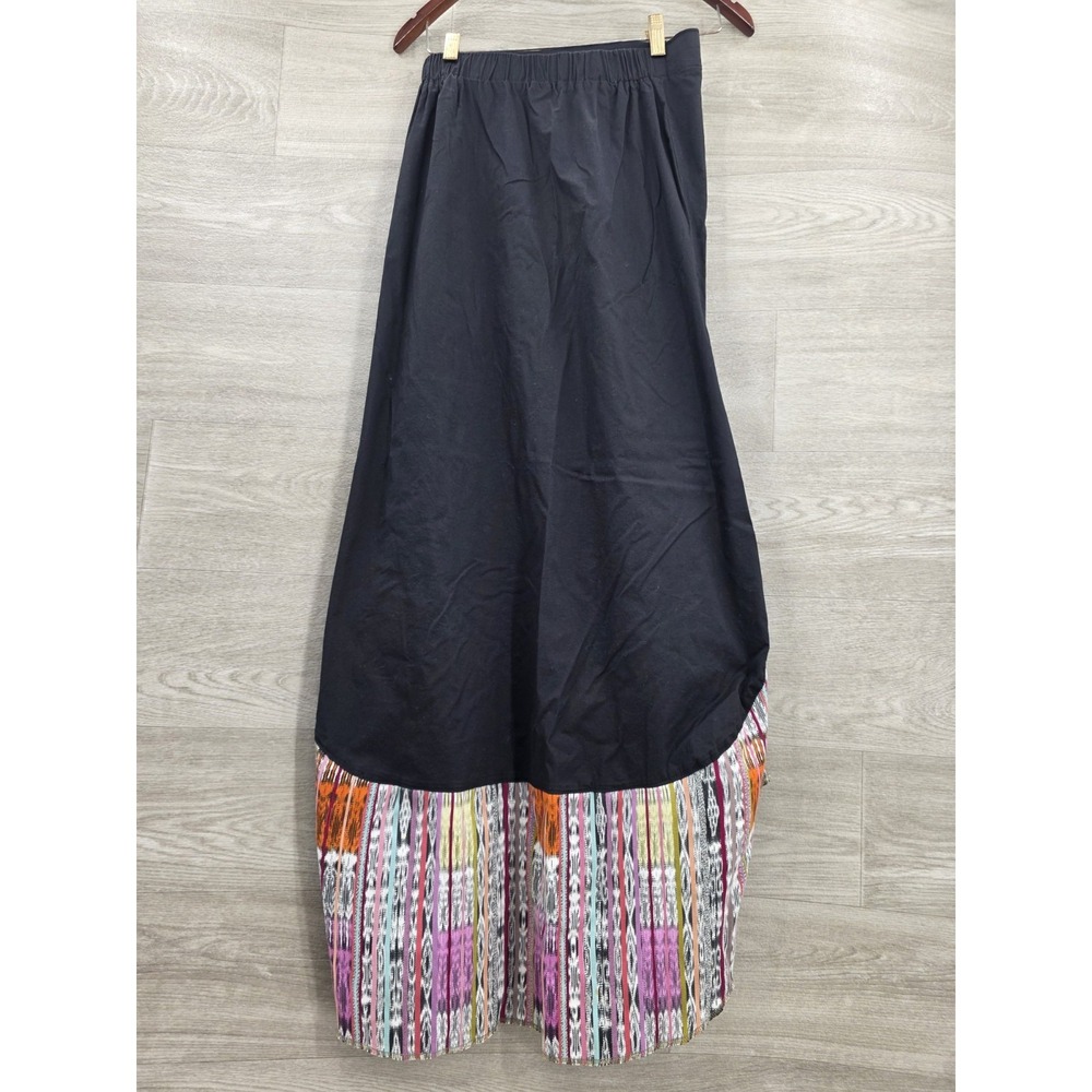 Jaspe Maya Moderno Asymmetrical Ruffle Skirt Black Boho Women's Size Small - Picture 2 of 6
